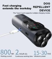 Repelente ultrasónico, dispositivo de entrenamiento antiladridos, repelente de perros recargable de alta potencia con linterna LED - details 9
