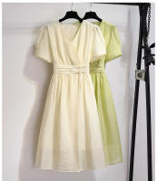 Vestido Tencel exquisito de alta gama para mujer, nuevo estilo de verano, adelgazante y temperamento francés, cuello de estilo europeo de alta gama - details 4