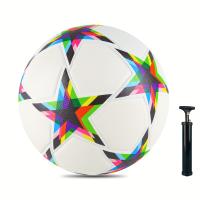 Balón De Fútbol De Tamaño 4, Con Agujas Y Bomba De Aire, Juego De Fútbol Interior Y Exterior, Balón De Fútbol - details 1