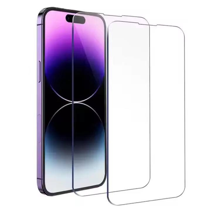 Protector de pantalla de vidrio templado para móvil, Protector de pantalla para iPhone 13, 12, 11 Pro Max Mini, 14 Pro, 7, 8, 6, 6S Plus, SE 2020, X, XR, Xs, Max, 2 uds. - 1