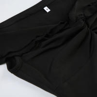 Vestido Mini Gótico Plano BUNO Manga Larga, con Volantes para Mujeres Vestido de Verano de Moda Y2K - details 11