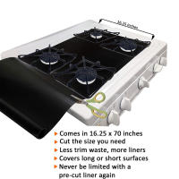 Stove Burner Covers Gas Stove Protector Reusable Burner Covers Non-Stick Fast Clean Liners for Removing Drips Spills Or Grease - details 1