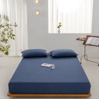 Bonenjoy-sábanas ajustadas de Color sólido, Funda de colchón suave, Sábana elástica, ropa de cama para el hogar, sin funda de almohada, 1 unidad - details 0