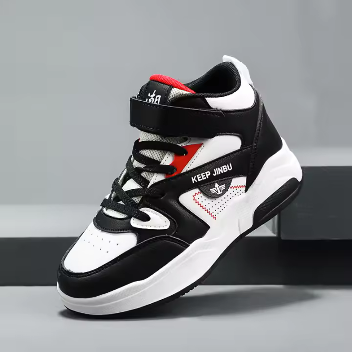 Zapatillas de baloncesto antideslizantes para niños, zapatillas deportivas transpirables, cómodas zapatillas deportivas de entrenamiento de gimnasia, zapatillas de baloncesto para niños - 1