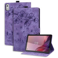 Lenovo Tab M9 Funda 9 pulgadas, diseño de flor relieva, soporte de cuero PU, cartera para tablet, accesorios electrónicos 2023 - details 18