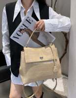 Bolso de Lujo de Cuero de Cocodrilo Negro para Mujer Bolso Cruzado Versátil para Primavera y Otoño - details 15