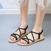 2025 Sandalias de mujer, zapatos de playa planos y cómodos, estilo romano, punta cerrada, zapatos de moda de verano - details 4