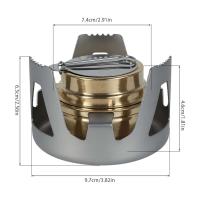 Estufa de Alcohol Portátil Ultra Ligera Mini Quemador para Acampar, Senderismo, Backpackers, Picnics Utensilio de Cocina al Aire Libre - details 1