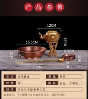 Instrumento mágico Xizang de cobre puro, dios de la riqueza, reparación de placa de tierra, traje, método de agua de rocío - details 1