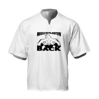 Muscleguys Camiseta de Fitness de Algodón Cuello en V, Manga Corta, Impresión, Lavado en Máquina, Para el Verano y Gimnasio - details 12