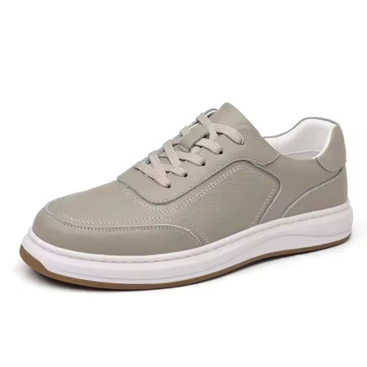 Nuevos zapatos deportivos informales para hombre de color nude de marca de vaca de nivel superior Oxford de cuero puro de alta calidad, 2025 - 1