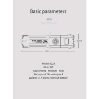 Linterna LED Recargable USB Impermeable, Zoom para Pesca y Caza, Luz Blanca de 800lm o Más, Material de Aluminio, Hecha en China - details 3