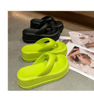 Nuevas chanclas de EVA para mujer, zapatillas frías de suela gruesa, ropa de verano que aumenta las zapatillas de playa de suela blanda - details 26
