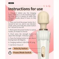 Vibrator recargable de 20 modos para mujeres Pareja Jugar Palo de masaje giratorio Estimulador del clítoris Juguete adulto Masturbación del punto G femenino - details 0