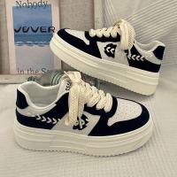 Nuevos Zapatos Blancos De Plataforma, Zapatos De Placa Base Suave Versátiles De Moda - details 4