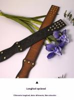 Paleta sexual de cuero, paleta azotadora para adultos, látigo sexual de cuero PU, paleta BDSM, juego sexual de bondage y cosplay. - details 7