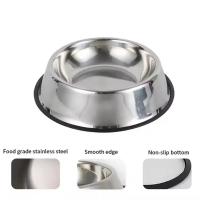 Tazón de Mascotas de Acero Inoxidable A Prueba de Resbalones, Anti-Alimentos, Disco de Agua para Perros Suministros para Mascotas - details 0