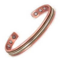 Conjunto de Joyería de Cobre Puro Ajustable Pulsera Anillo para Mujeres con Imán Saludable - details 4