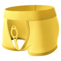 Anillo para el pene Ropa interior Hombres boxeadores Sexy Cockring Calzoncillos Bragas Bolsa para el pene Bragas de entrepierna abiertas Baúles - details 5