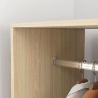 Ruedas Armario para Ropa con Barra Estantes Abiertos Organizador para Colgar Ropa de Dormitorio - details 1