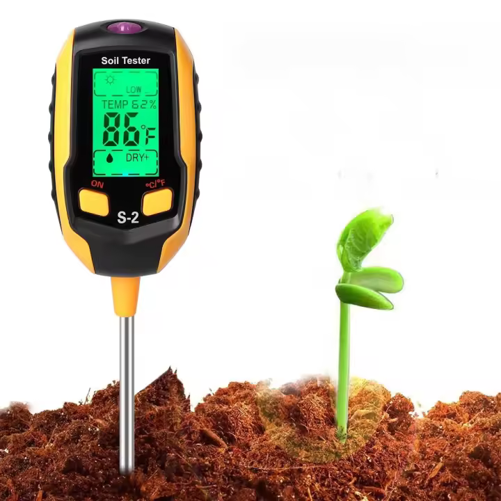 Kit de Prueba de Suelo Humedad 5 en 1 Medidor de pH para Cuidado de Plantas - 1