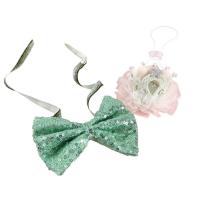 2 unids/set creativo pajarita de lentejuelas para mascotas Blingbling decorativo tocado para mascotas cómodo ajustable Collar de corona para mascotas - details 12