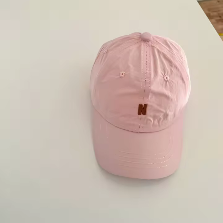 Gorra de béisbol Simple de Color caramelo para niños, gorra de verano con letras N para niños y niñas, gorra con visera de secado rápido para exteriores, gorra con protección solar para niños - 1