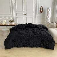 Juego de Ropa de Cama con Flores Torsas de Alta Calidad Duvet Cover Set Pleatado Artesanal Cubierta de Manta Doble para Colchón y Cama Reina - details 23