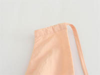 OUWU- 2025 Mujeres Verano Vestido Sin Mangas Moda Dulce Sólido Cuello En V Cintura Elástica Nylon Mujer Elegante Vestidos De Calle Ropa - details 5