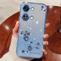 Funda de Teléfono OnePlus Ace 2V 2 Pro, Nord CE3 Lite, 11 10 9 Pro Aplicación de Galvanoplastia con Diamante de Agua Floral Polvo - details 6
