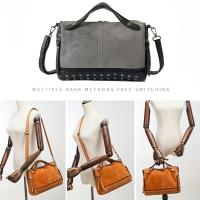 Nuevas carteras elegantes para mujer, bolsos hobo cruzados con tachuelas y bolsos de hombro con asas superiores. - details 4