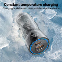 Cargador de teléfono para coche tipo C + USB Dual de carga rápida PD 30W + USB QC3.0 18W MAX para encendedor de coche, ranura para camión, adaptador Universal divisor - details 5