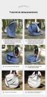 Tienda campaña montaje rapido Protección solar al aire libre viajar Camping impermeable - details 2