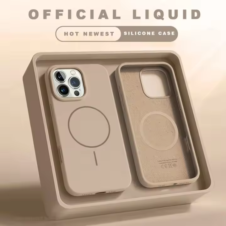 Funda de teléfono magnética para iPhone 15, 14, 16 Plus, 11, 12, 13, 16 Pro, funda de silicona a prueba de golpes, accesorios para teléfono con carga inalámbrica Magsafe - 1