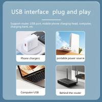 Base de Enfriador de Router de Ventilador Dual USB, Silencioso y Enfriamiento Rápido, Compatible con Enrutadores, Decodificadores, Conmutadores de Red - Material de Plástico, Alimentado por USB, Tensión de Operación ≤36V, No Requiere Batería - details 7