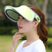 Verano ajustable protección solar Anti-UV visera sombrero para el sol cubierta facial escudo parasol gorra de ala ancha - details 19