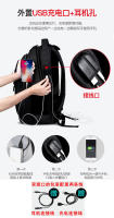 Mochila de negocios para ordenador USB recargable de gran capacidad para hombre, bolso escolar informal para estudiantes de secundaria - details 9