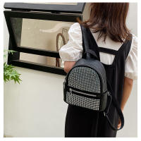 Mochila casual simple, moderna y de gran capacidad, diamantes de imitación de gas extranjero, bolsa de gas extranjero. - details 13