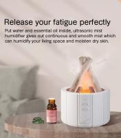 KINSCOTER Difusor de Aroma con Llama Simulada, Humidificador de Aire Ultrasónico con Lámpara LED de Aceite Esencial - details 6