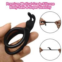 Anillo de Cóctel de Silicona para Hombres Retardo de Eyaculación Estimulación de Clítoris Juguetes Sexuales para Parejas Producto Sexual para Adultos - details 1