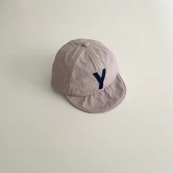 Gorra de béisbol coreana con letras para verano, gorro fino de secado rápido para niños, gorro con visera transpirable para exteriores, gorra con protección solar para bebés, niños y niñas - 1