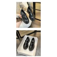 Zapatos de Muffin Gruesos para Mujer Primavera 2025 Estilo Salvaje Pequeños de Cuero con Zapatos Individuales - details 7