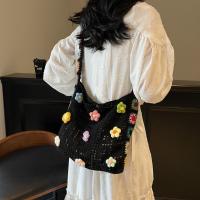 Bolso de hombro tejido bohemio, estilo étnico, gran capacidad, bandolera de ganchillo bohemio, estilo perezoso, bolso tejido informal calado - details 7