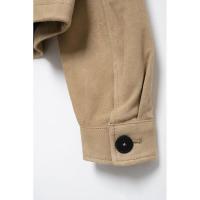 -2025 Chaqueta corta con cuello vuelto para mujer, lana de venado Simple, moda de otoño, nueva llegada - details 12