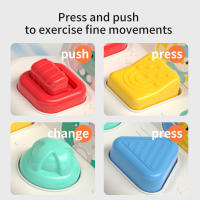 Baby Finger Exercise Pop-Up Switch Box Color Shape Sorting Game Geometric Matching Early Learning Education Toys for Babies Gift - details 1