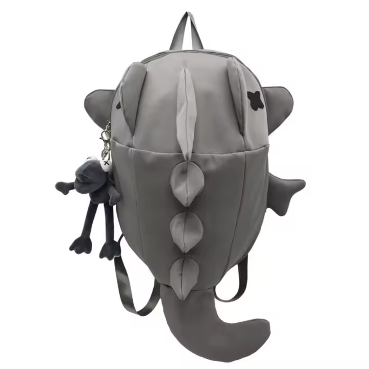Mochila de tiburón de moda impermeable, bolso de viaje para ordenador portátil de gran capacidad con múltiples bolsillos, mochila escolar de nailon para estudiantes universitarios, niños y niñas - 1