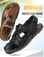 Sandalias de los hombres de cuero Baotou Casual zapatos de playa de los hombres de verano al aire libre deportes río seguimiento fresco zapatillas antideslizantes zapatos de los hombres - details 8