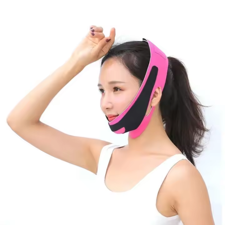 Nueva correa adelgazante que reduce las pegatinas faciales de papada en V, anti se vende para cara, cinturón, máscara, elevación, máscara ovalada - 1