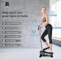 Stepper de fitness, stepper arriba-abajo con manillar, swing stepper, máquina de ejercicios con bandas de resistencia, capacidad de carga 150 kg, equipo deportivo stepper para el hogar, oficina, sala de estar, gimnasio - details 1