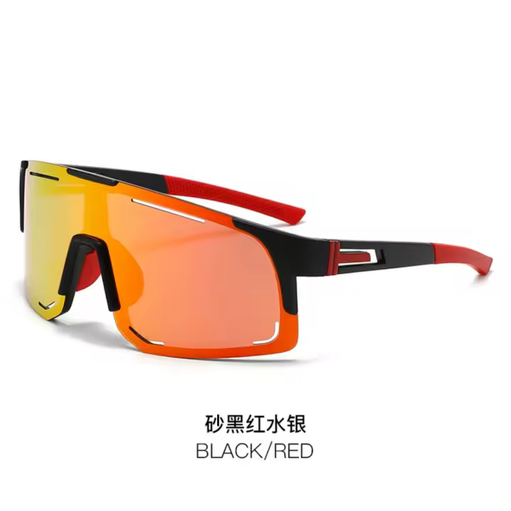 Nuevas gafas de ciclismo a prueba de viento para hombres y mujeres, geniales gafas de sol deportivas polarizadas para exteriores, de sol con montura grande. - 1